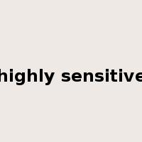 highly sensitive是什么意思
