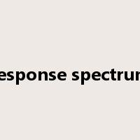 response spectrum是什么意思