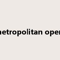 metropolitan opera是什么意思
