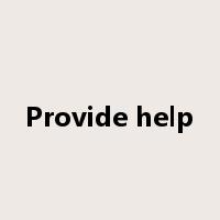 Provide help是什么意思