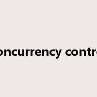 concurrency control是什么意思