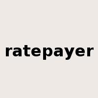 ratepayer是什么意思