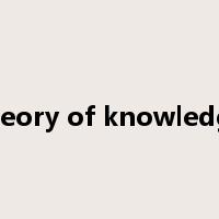 theory of knowledge是什么意思