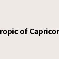 Tropic of Capricorn是什么意思