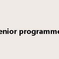 senior programmer是什么意思