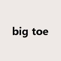 big toe是什么意思