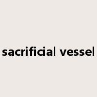 sacrificial vessel是什么意思
