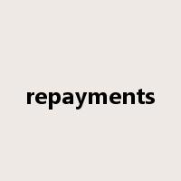 repayments是什么意思