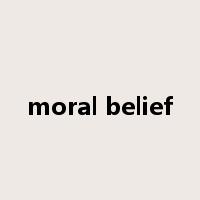 moral belief是什么意思