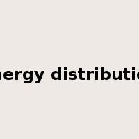 energy distribution是什么意思