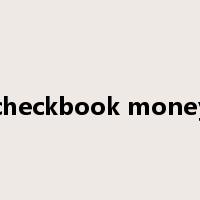 checkbook money是什么意思