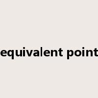 equivalent point是什么意思