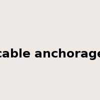 cable anchorage是什么意思