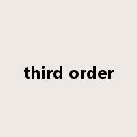 third order是什么意思