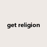 get religion是什么意思