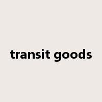 transit goods是什么意思