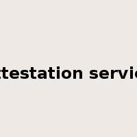 attestation service是什么意思