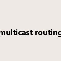 multicast routing是什么意思