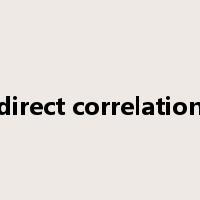 direct correlation是什么意思