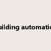 building automation是什么意思