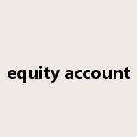 equity account是什么意思