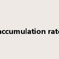 accumulation rate是什么意思