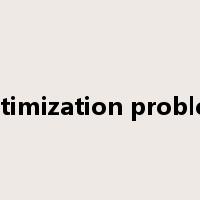 optimization problem是什么意思