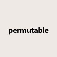 permutable是什么意思