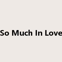 So Much In Love是什么意思