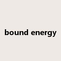 bound energy是什么意思