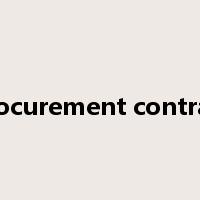 procurement contract是什么意思