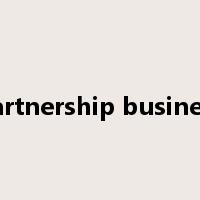 partnership business是什么意思