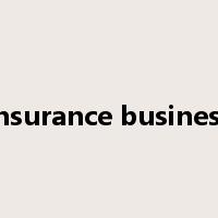 insurance business是什么意思