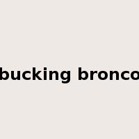 bucking bronco是什么意思