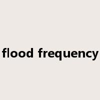 flood frequency是什么意思