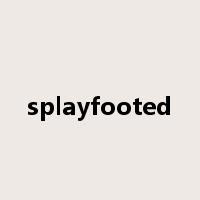 splayfooted是什么意思