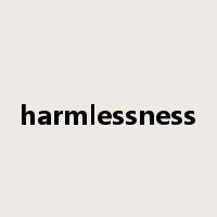 harmlessness是什么意思