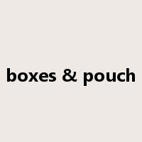 boxes & pouch是什么意思