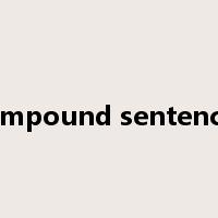 compound sentences是什么意思