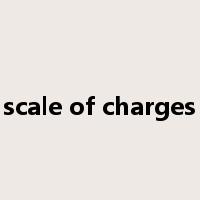 scale of charges是什么意思