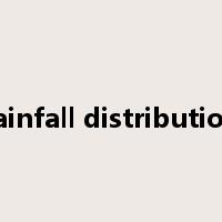 rainfall distribution是什么意思