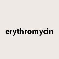 erythromycin是什么意思