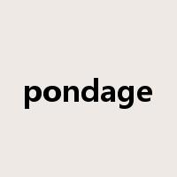 pondage是什么意思