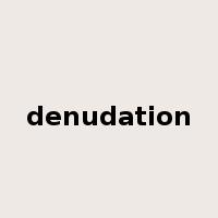 denudation是什么意思