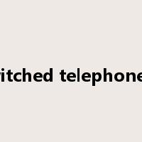 public switched telephone network是什么意思