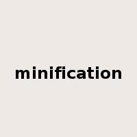 minification是什么意思