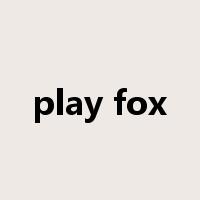 play fox是什么意思