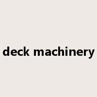 deck machinery是什么意思