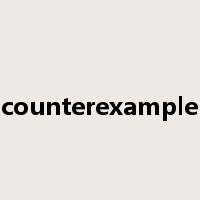 counterexample是什么意思