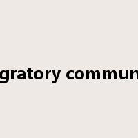 migratory community是什么意思